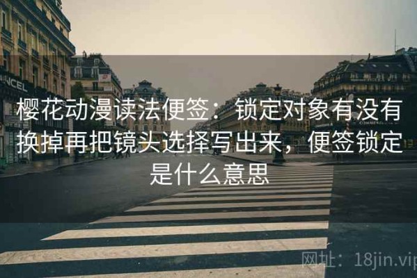 樱花动漫读法便签：锁定对象有没有换掉再把镜头选择写出来，便签锁定是什么意思